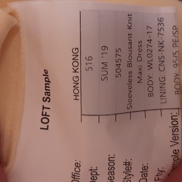 Ann Taylor Factory Sleeveless Blousant Knit Maxi Dress Yellow NWT Produc… - Picture 7 of 8